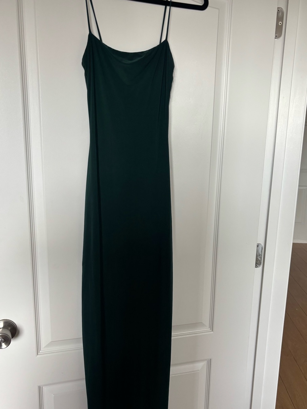 Windsor Deep Green Cowl Slip Maxi Dress